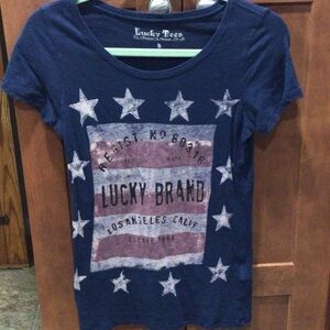 Lucky Brand Stars and Stripes T Sz. S